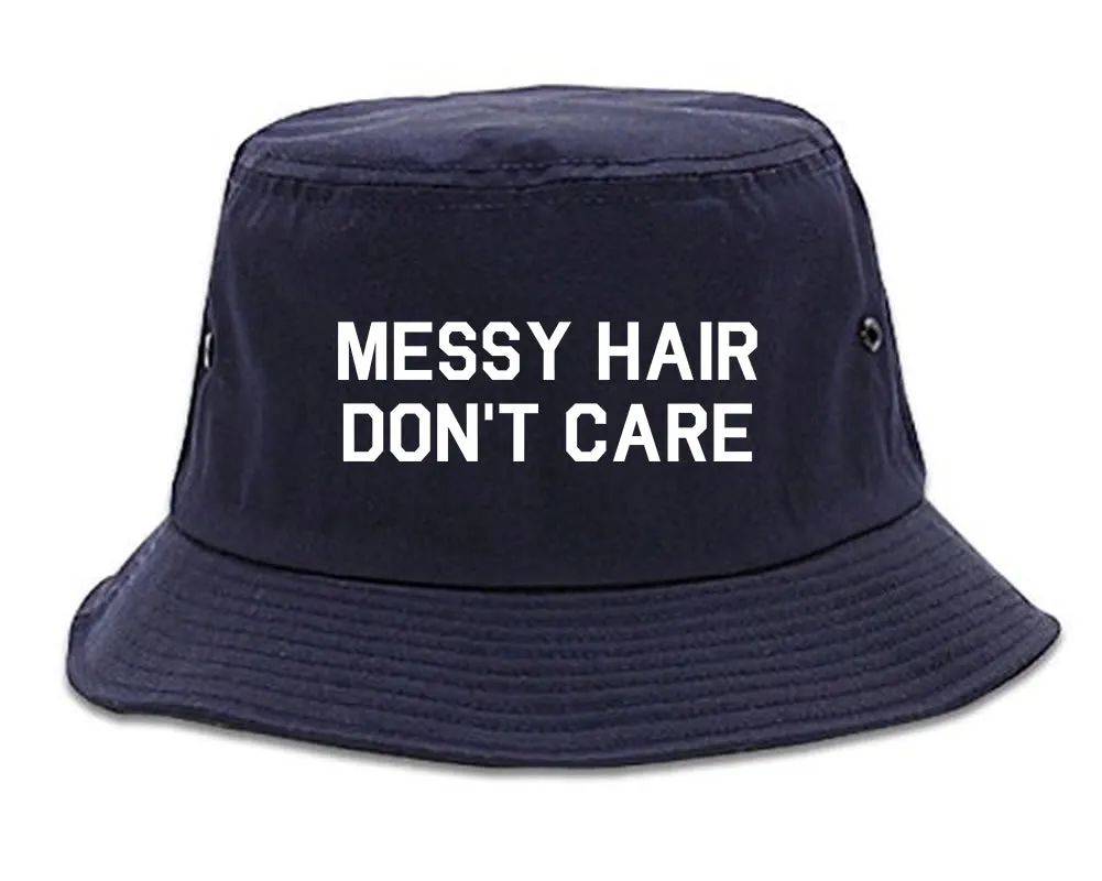 Messy Hair Dont Care Mens Bucket Hat