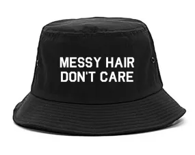 Messy Hair Dont Care Mens Bucket Hat