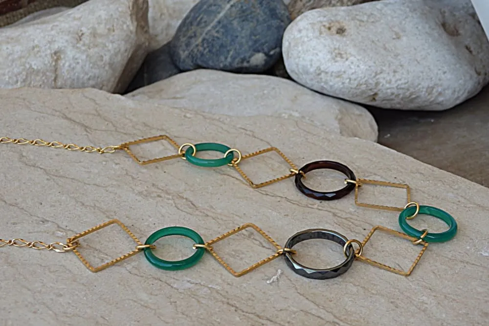 Onyx necklace.