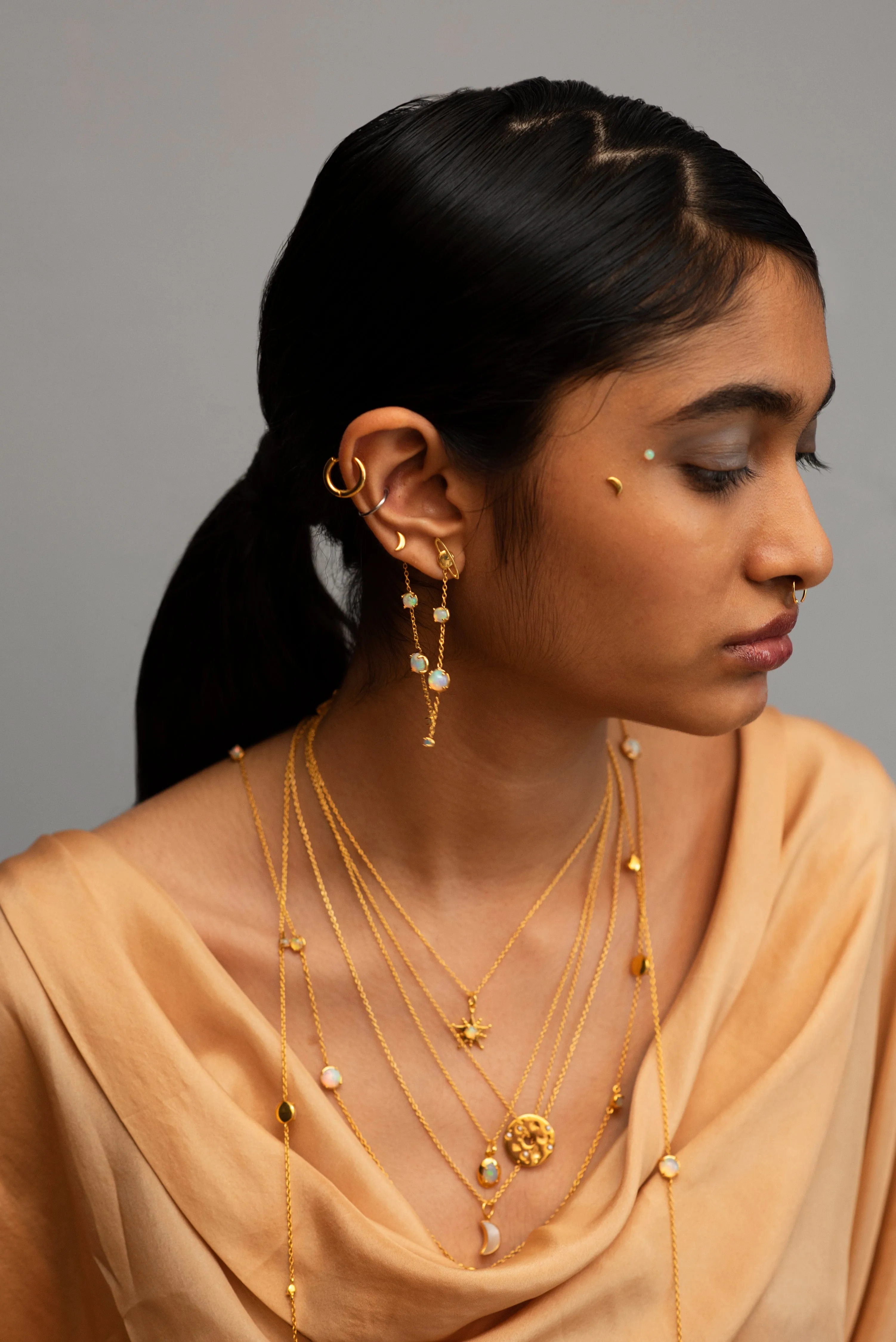 Opal Starlight Necklace | 18kt Solid Gold