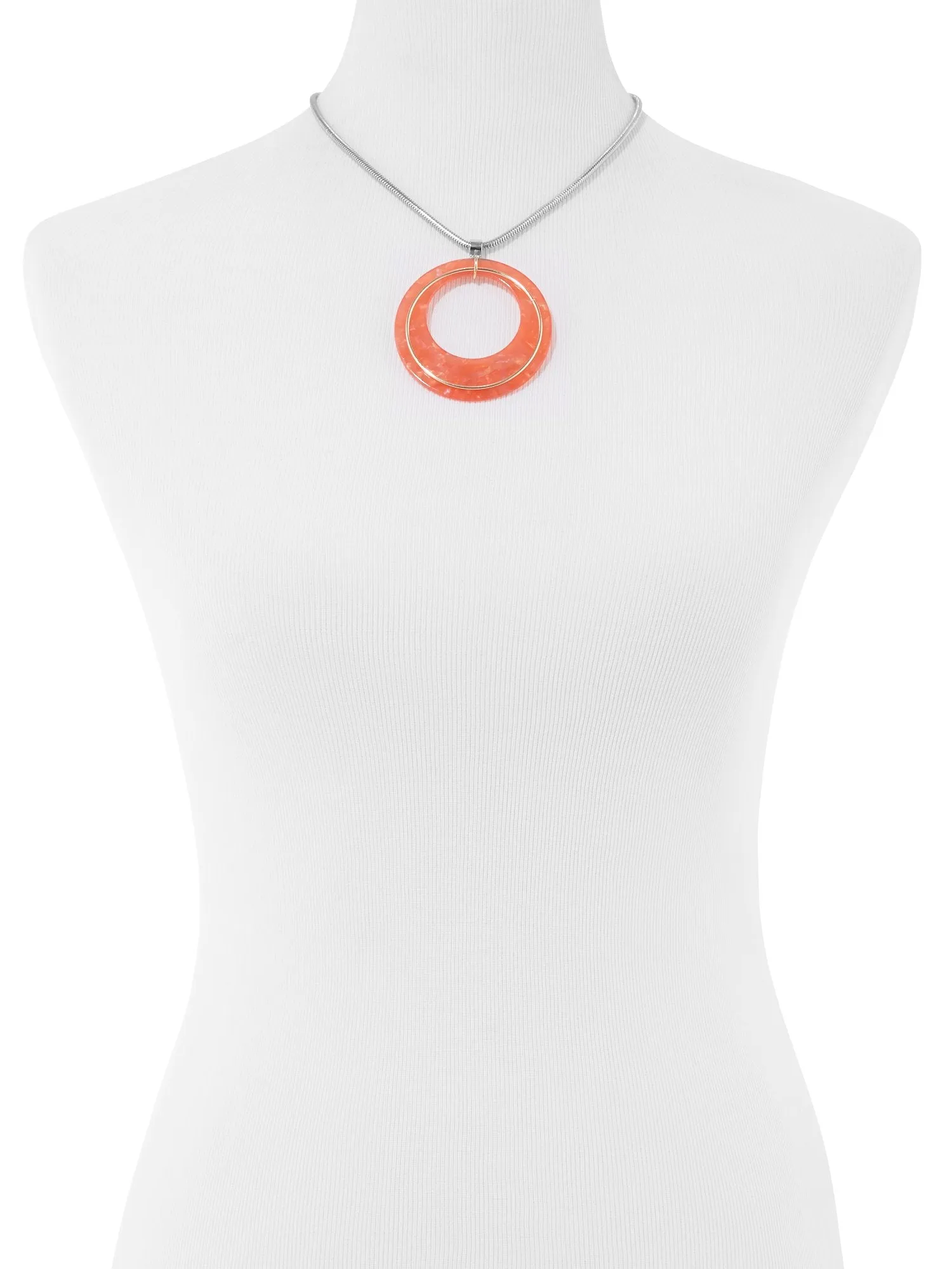 Open-Circle Pendant Necklace