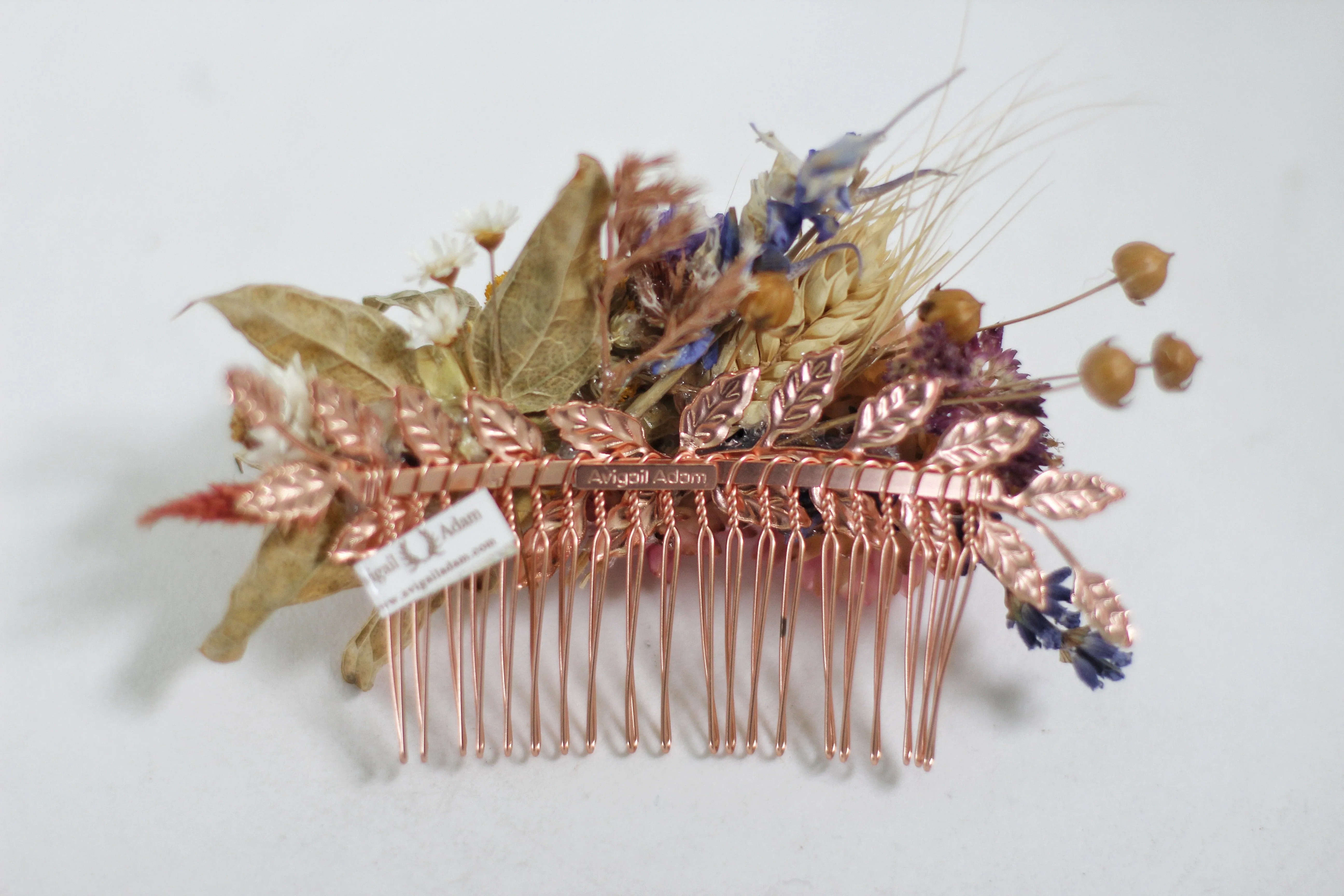 Preorder * Summertime Dried Flowers Hair Comb