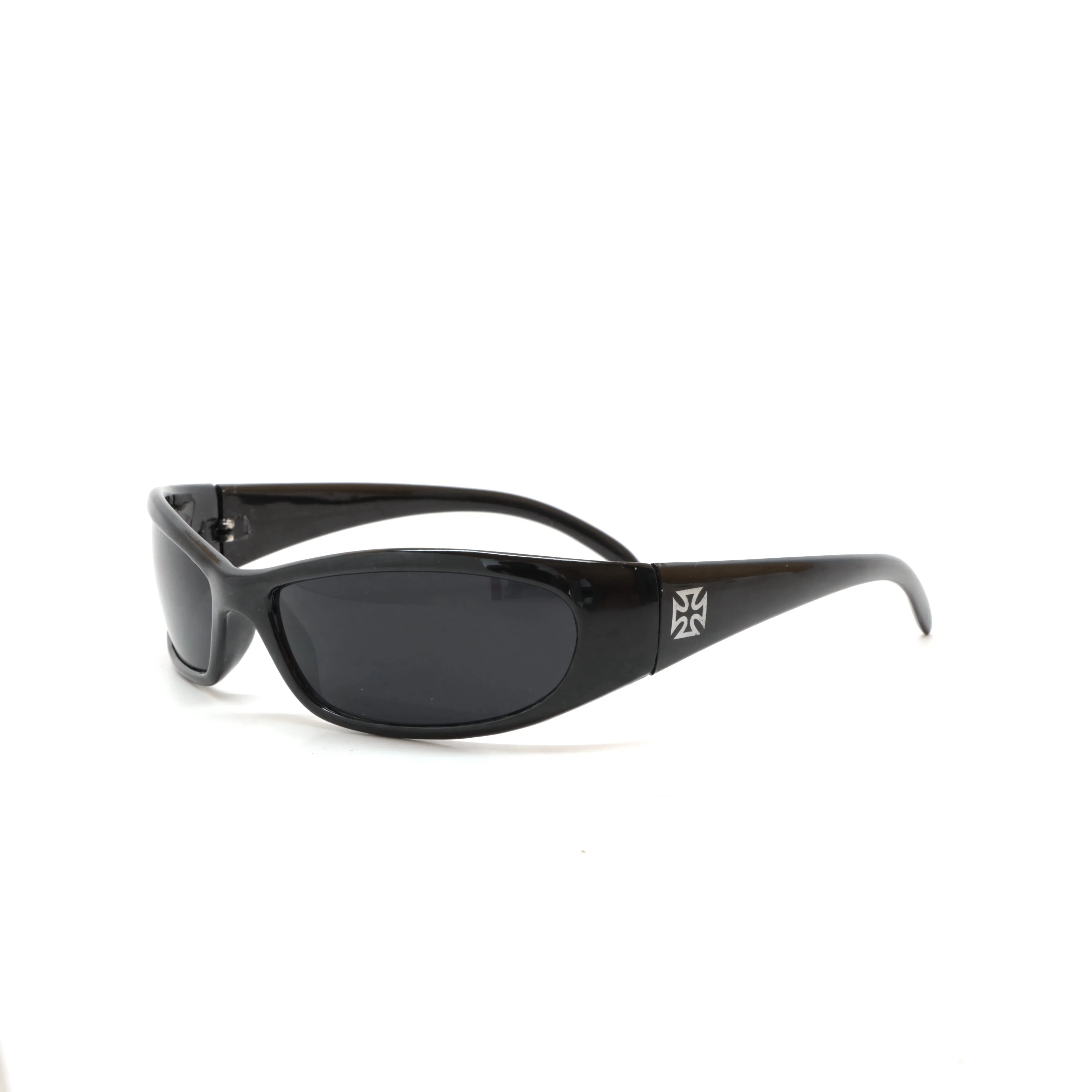 Prototype 5 Chopper Cross Deadstock Wraparound Visor Sunglasses - Black