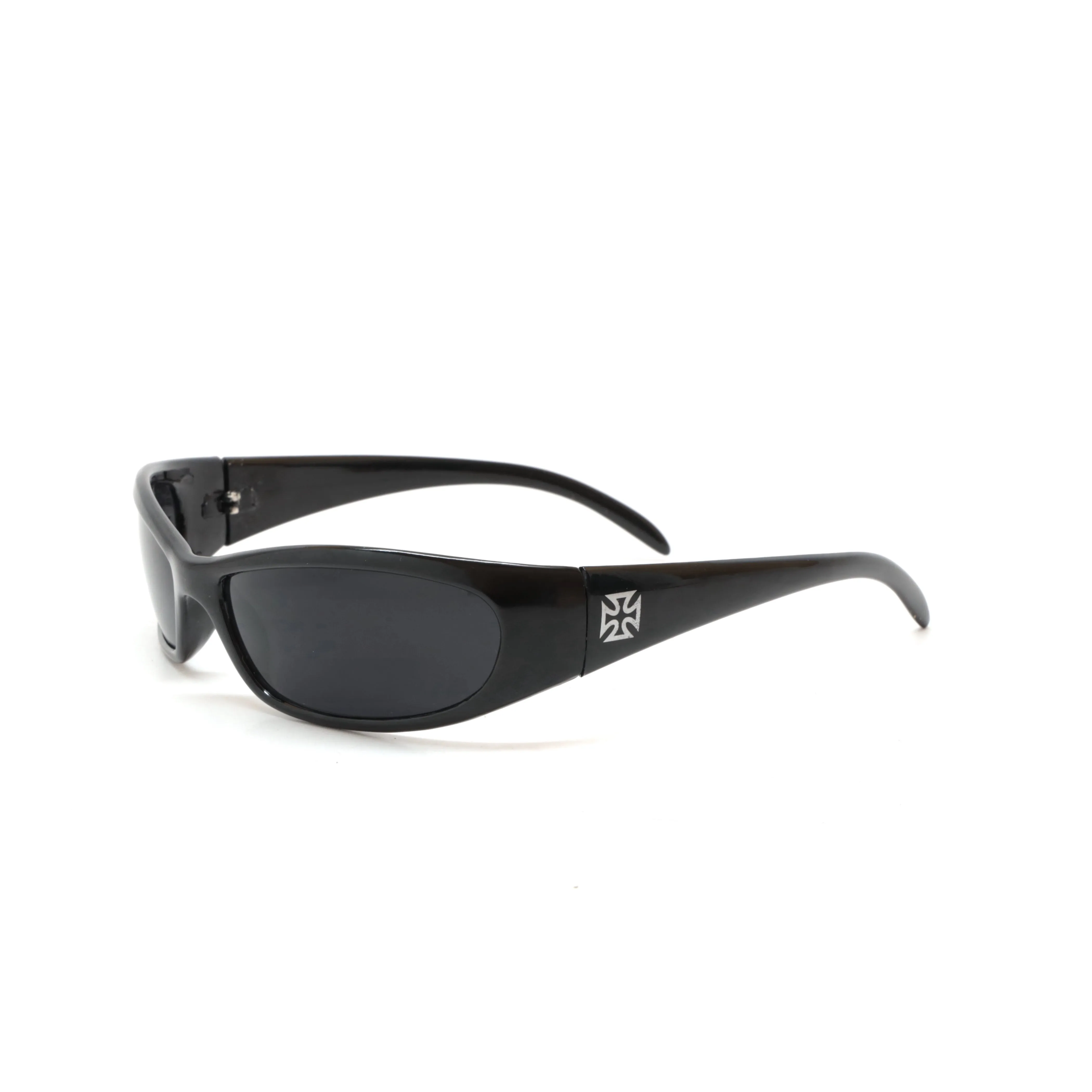 Prototype 5 Chopper Cross Deadstock Wraparound Visor Sunglasses - Black