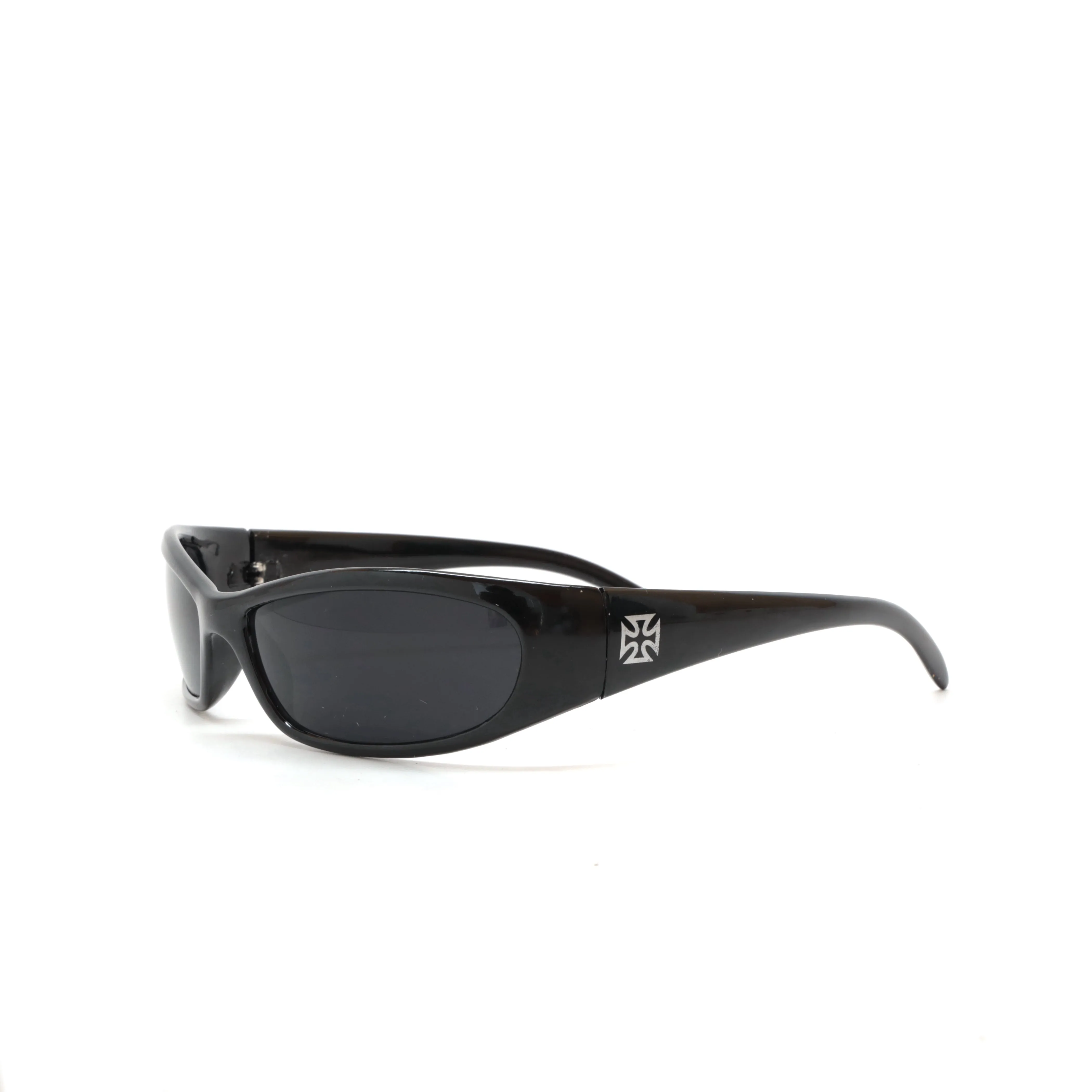 Prototype 5 Chopper Cross Deadstock Wraparound Visor Sunglasses - Black