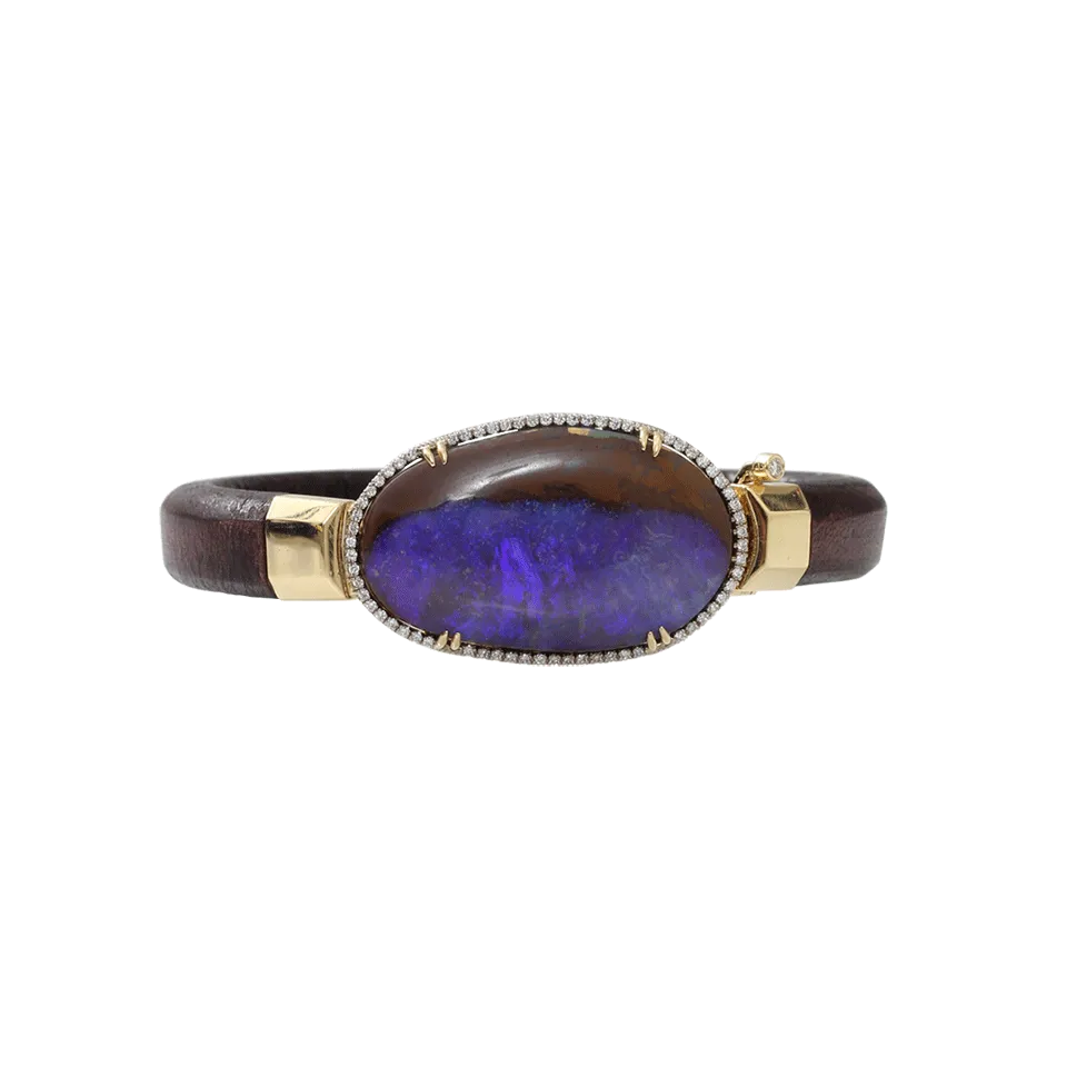 Purple Boulder Opal Bracelet