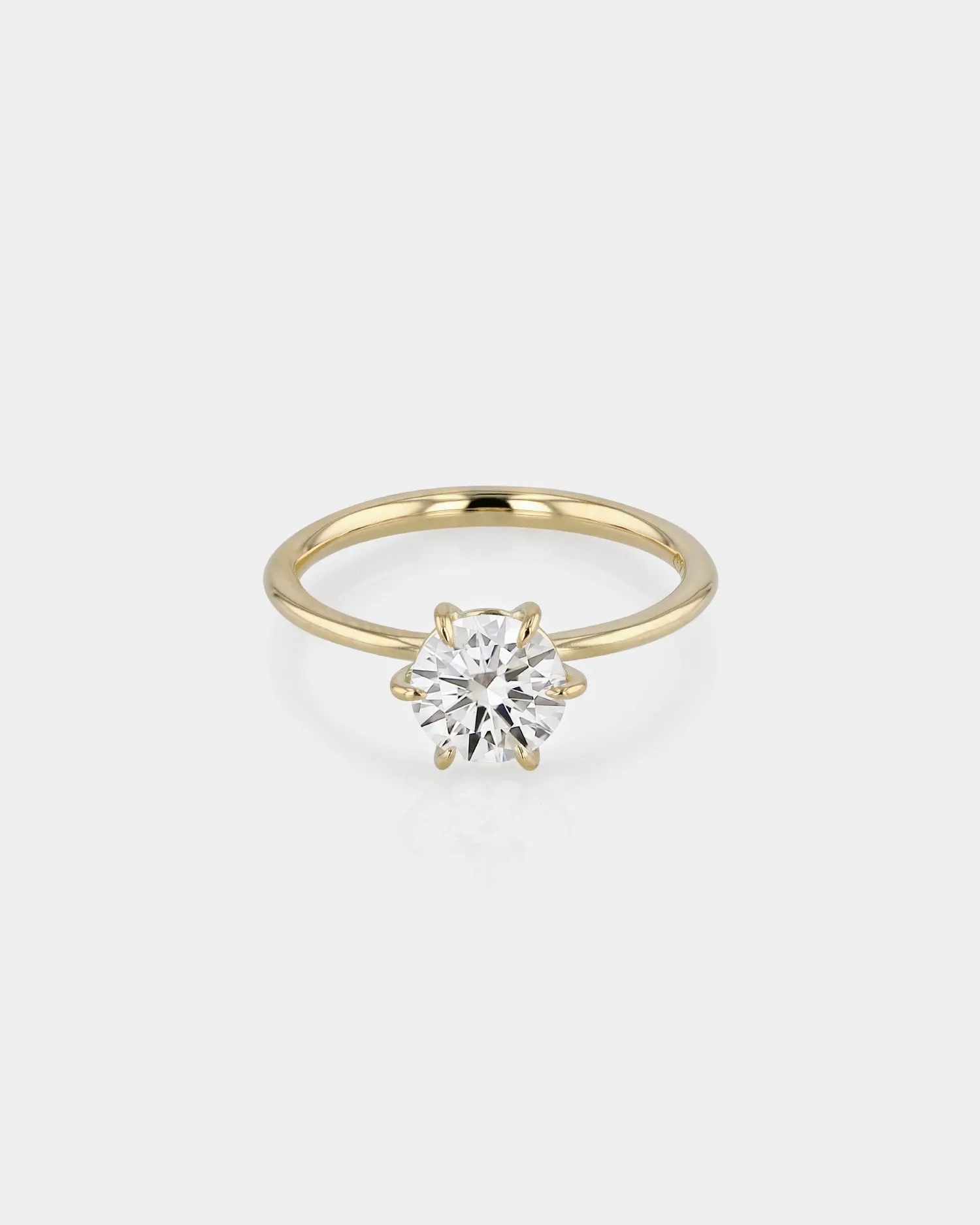 Round Engagement Ring