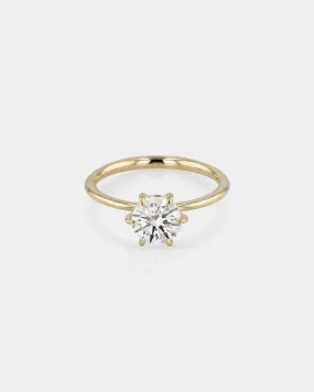 Round Engagement Ring