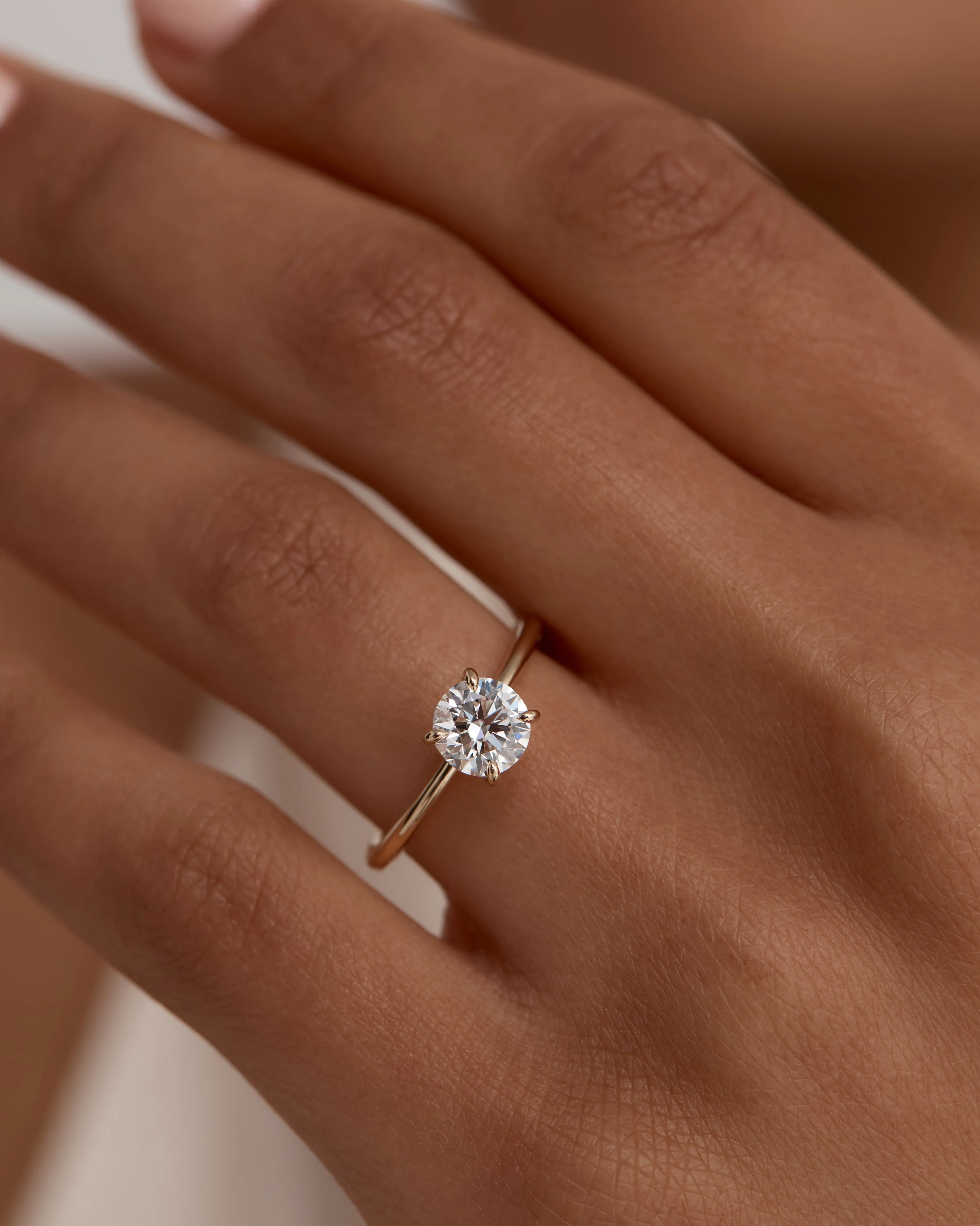 Round Engagement Ring
