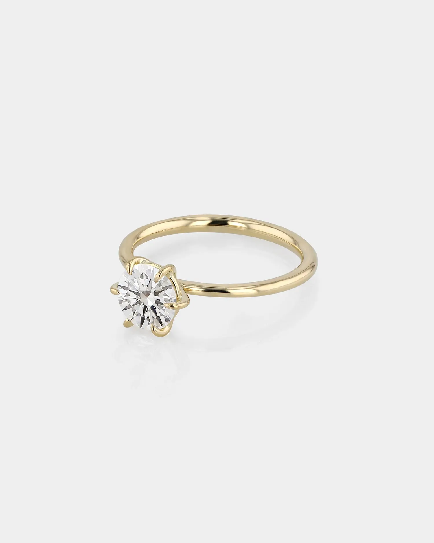 Round Engagement Ring