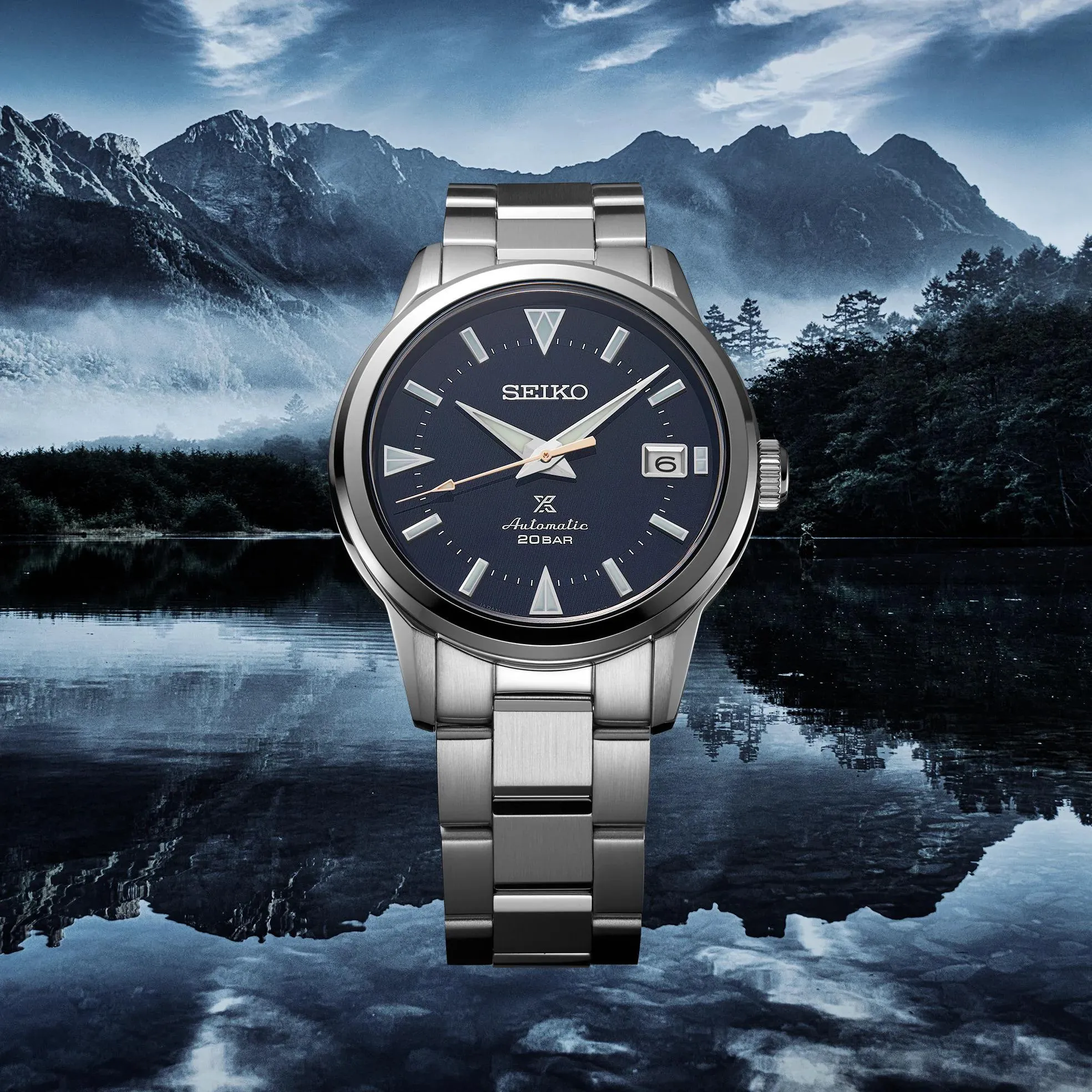 Seiko Prospex Automatic Alpinist Blue Dial Watch Men SPB249