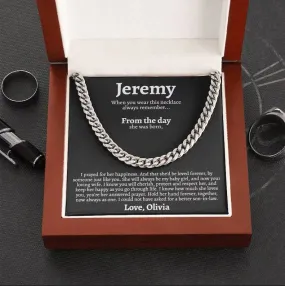 Sentimental Son In Law Wedding Gift, To My Son In Law on His Wedding Day, Wedding Gif for Son In Law