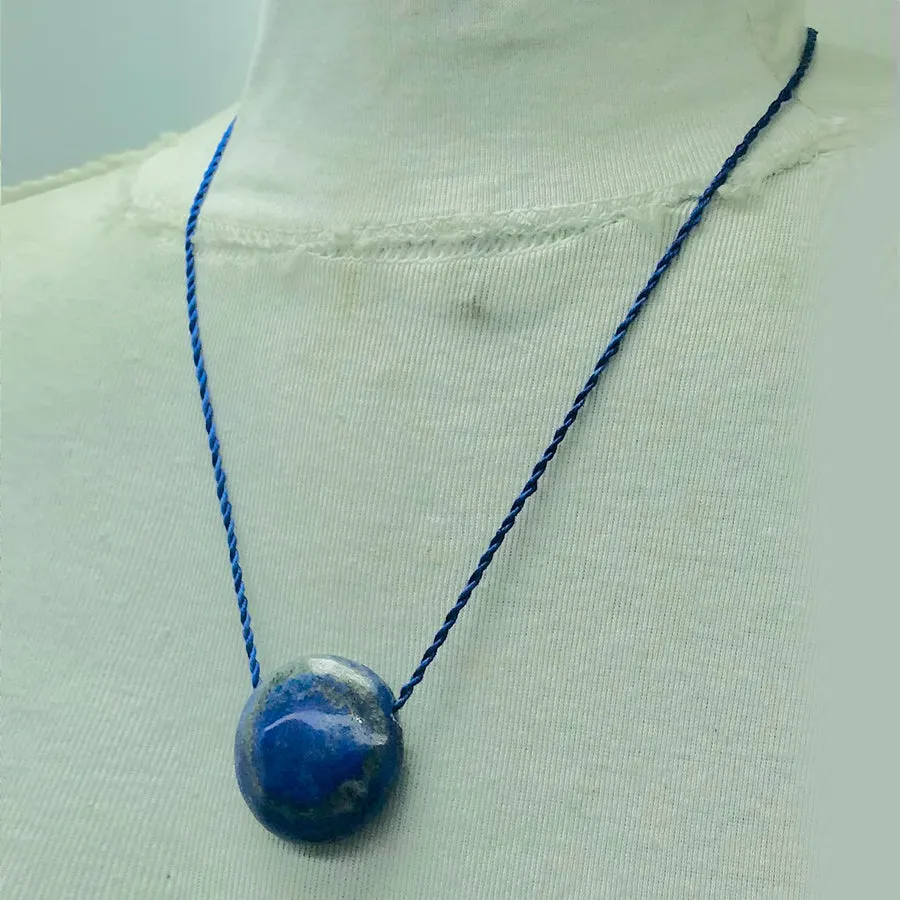 Single Gemstone Lapis Lazuli Necklace