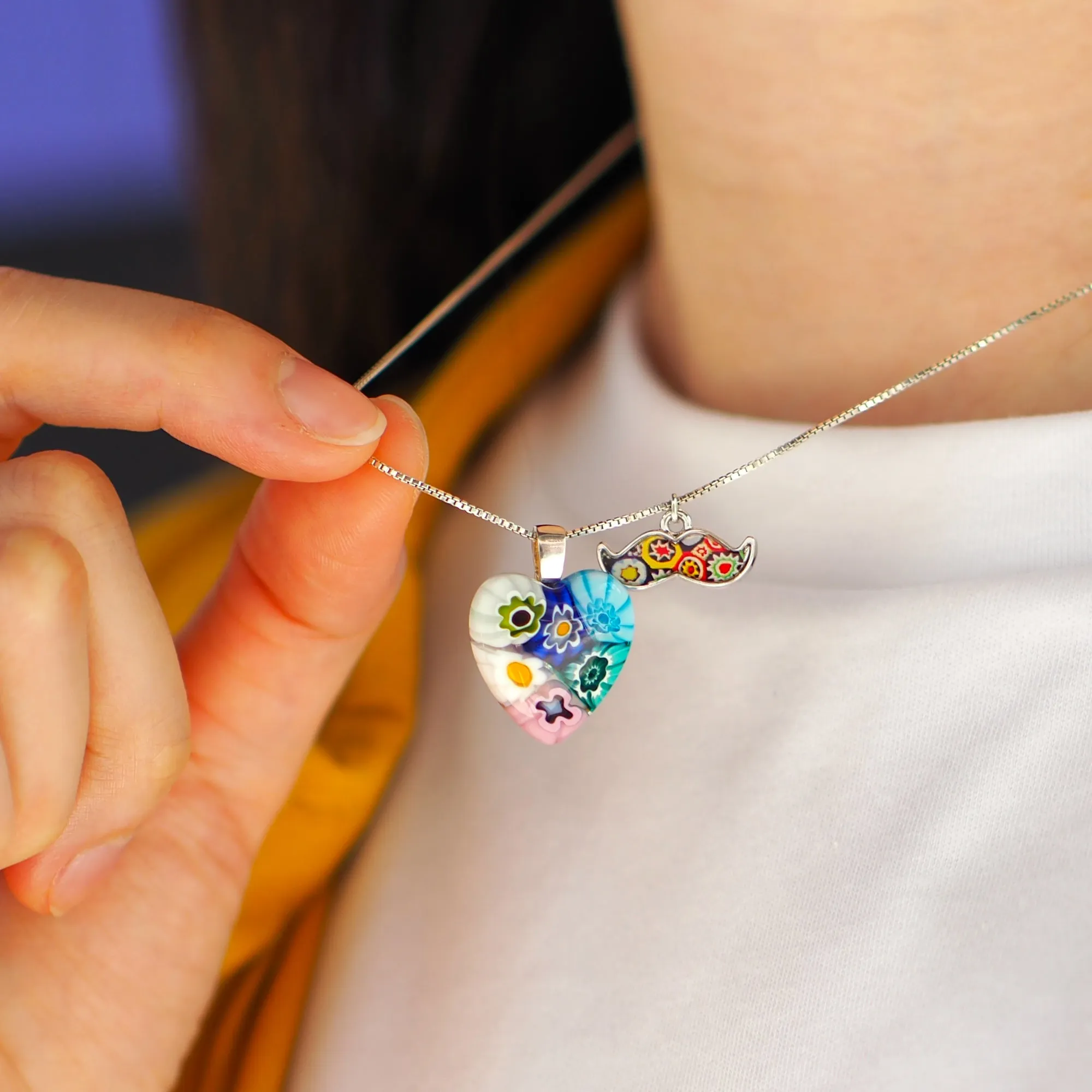 Six in Bloom Heart Necklace