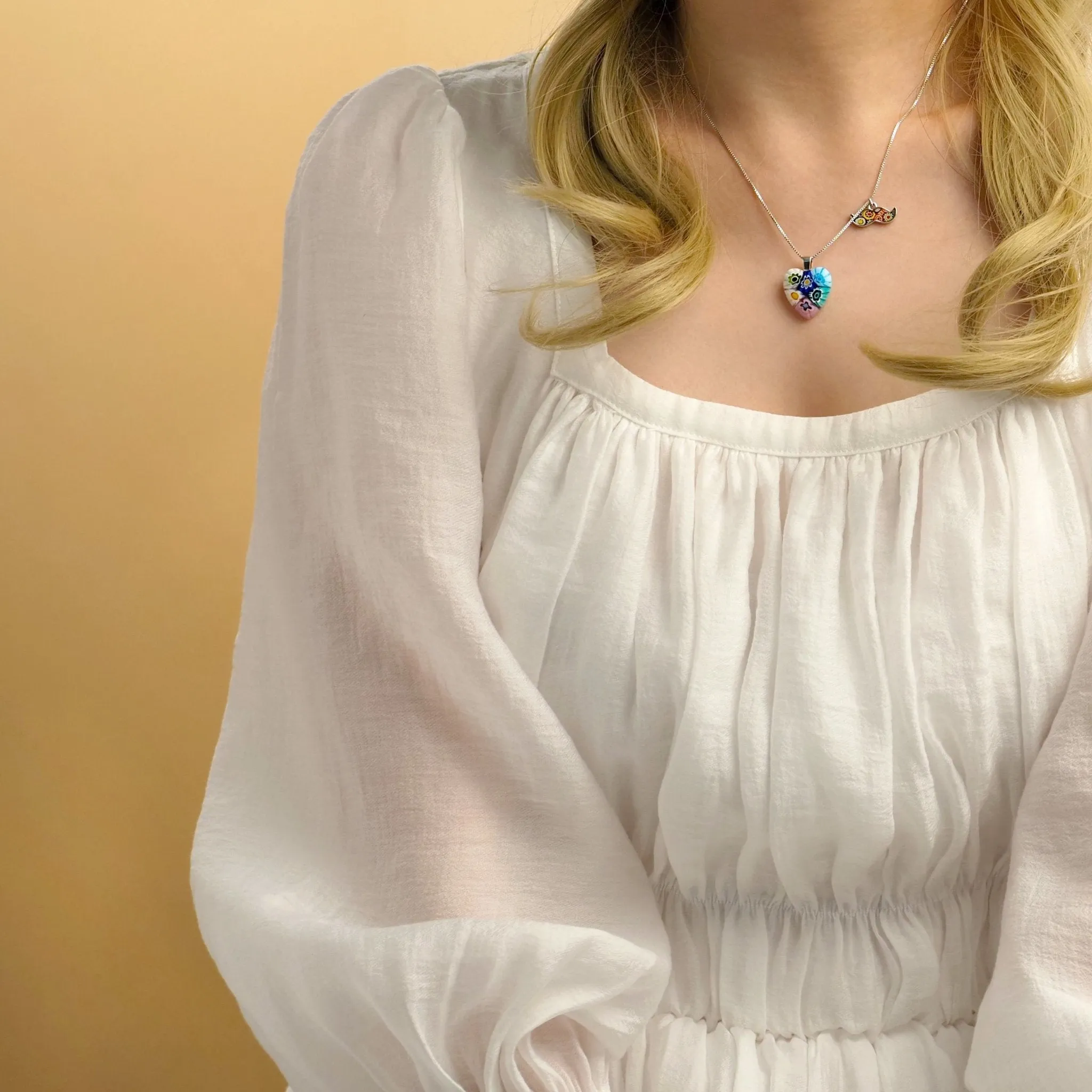 Six in Bloom Heart Necklace