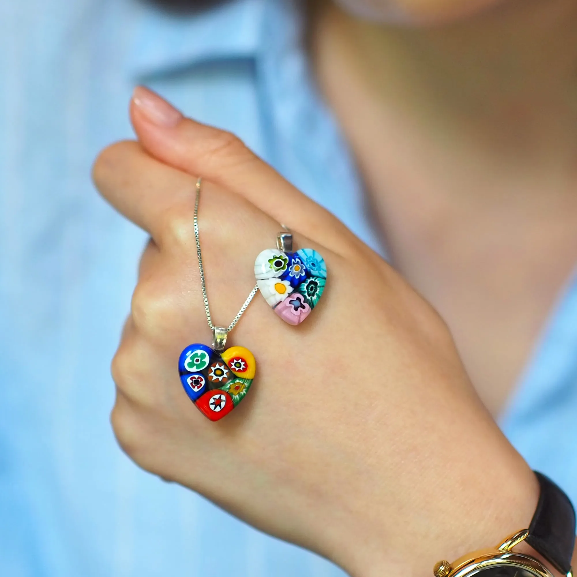 Six in Bloom Heart Necklace