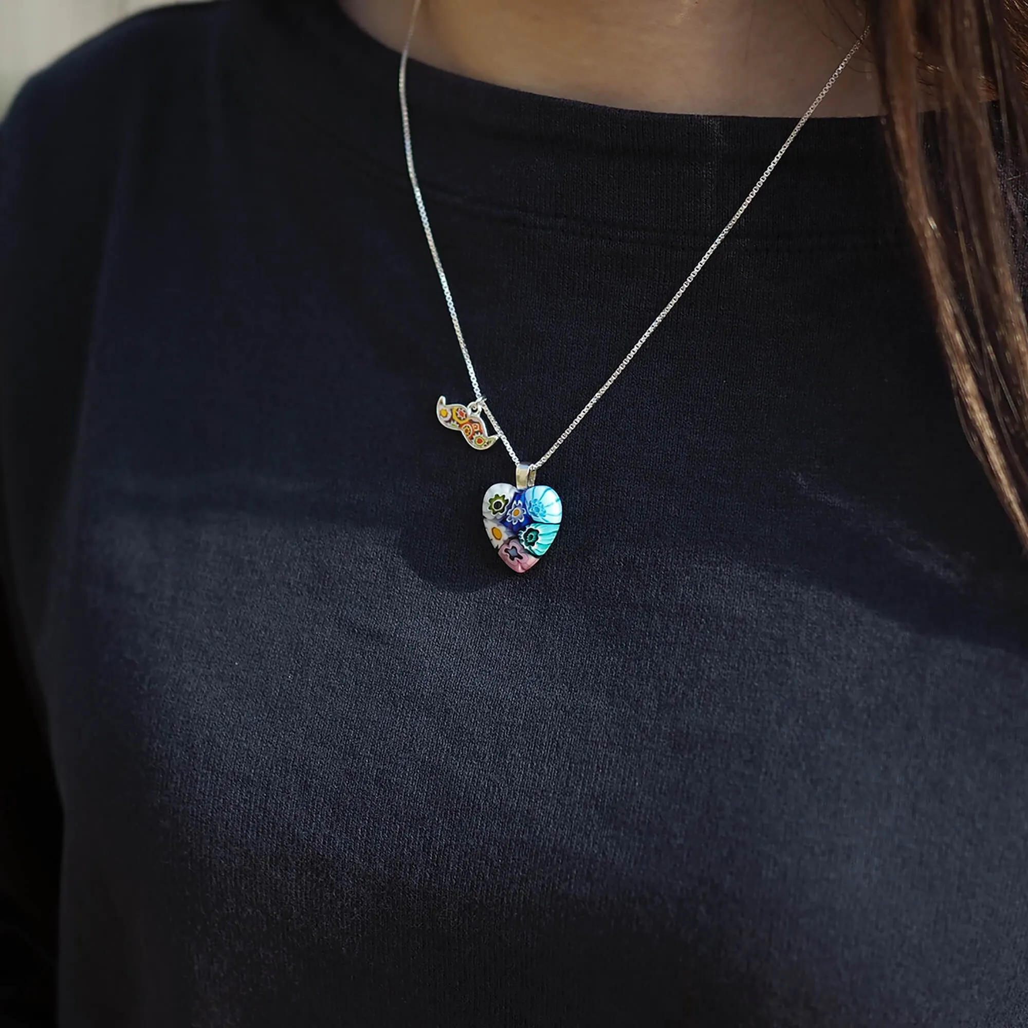 Six in Bloom Heart Necklace