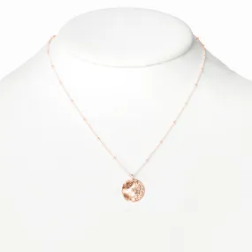 Small Rose Gold Eclipse Necklace