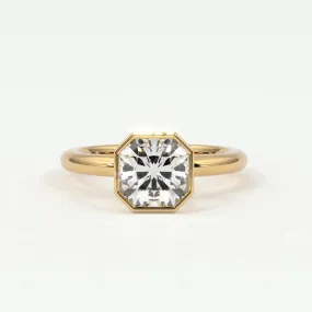 Square Radiant Cut Bezel Setting