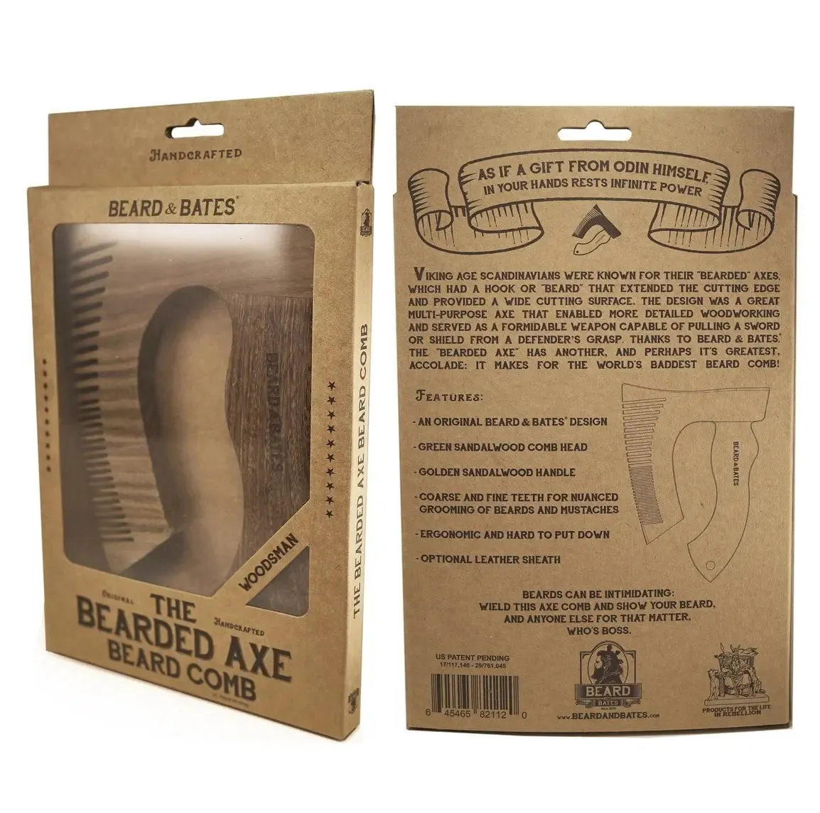 The Bearded Axe Beard Comb - Original