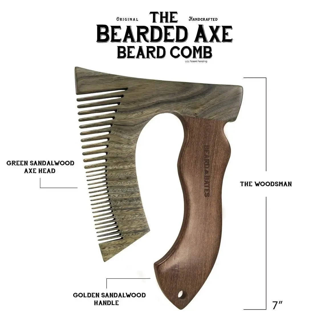 The Bearded Axe Beard Comb - Original