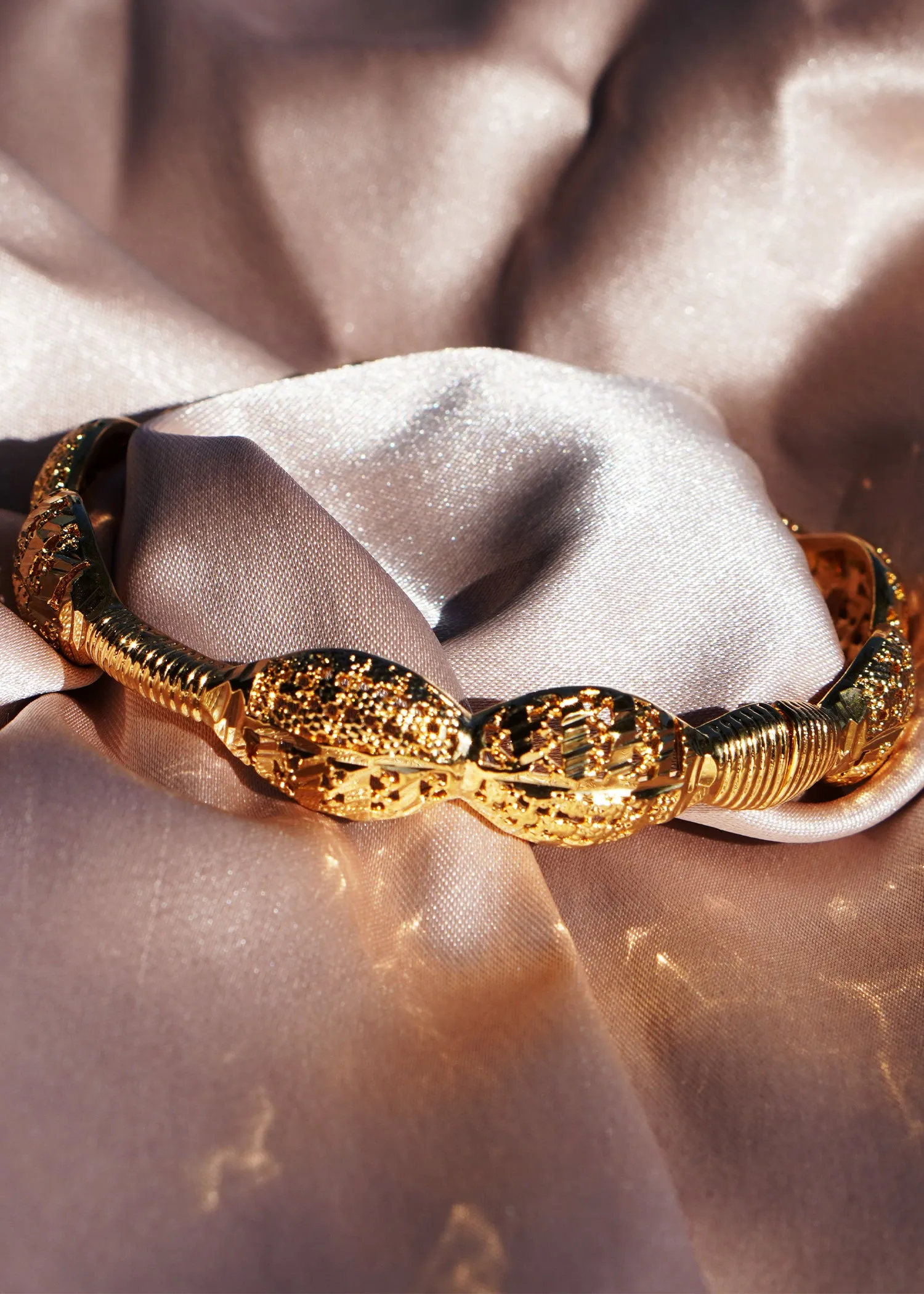 The "Gracie" Gold Plated Filigree Bracelet