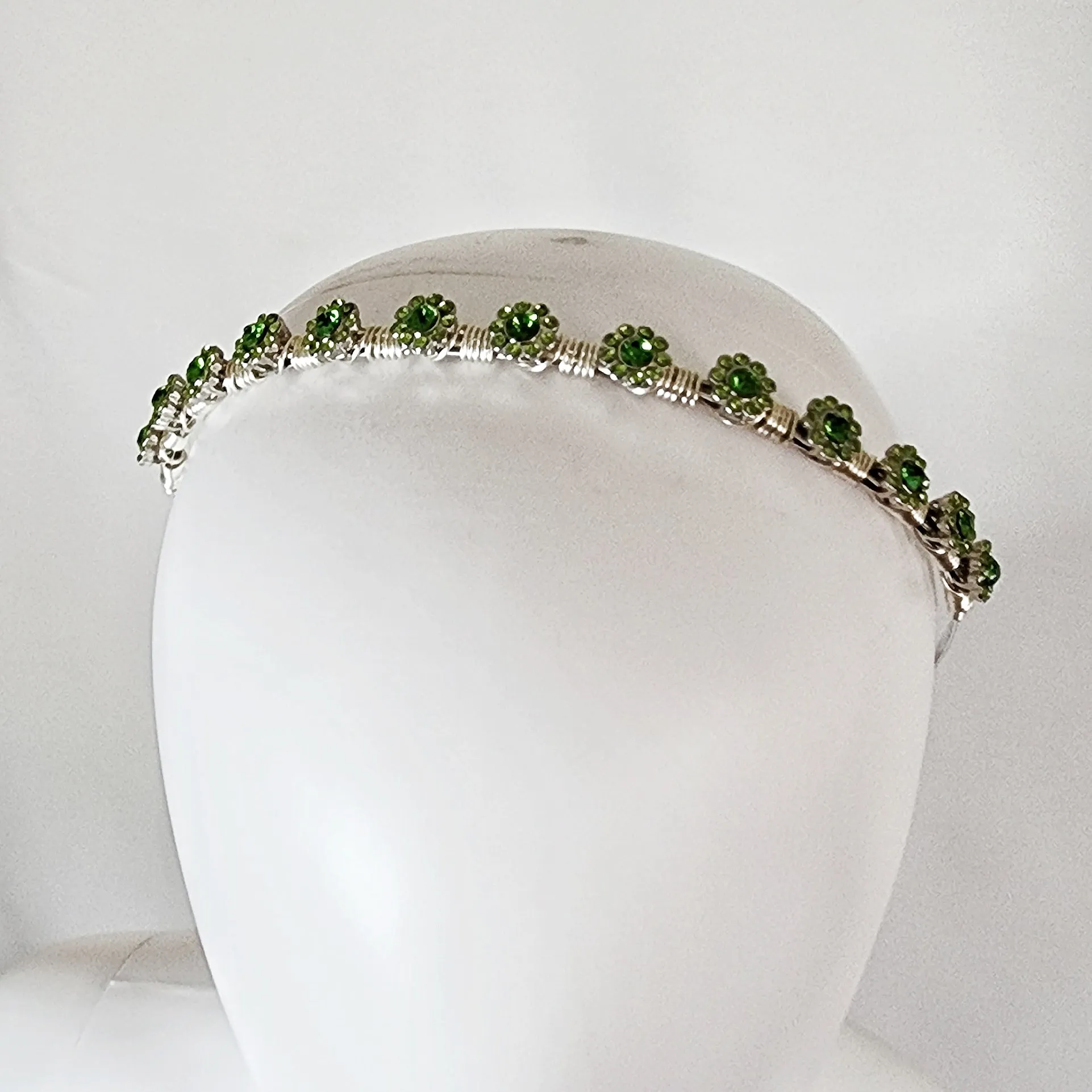 Tiny Rhinestone flower Tiara Headband Crown
