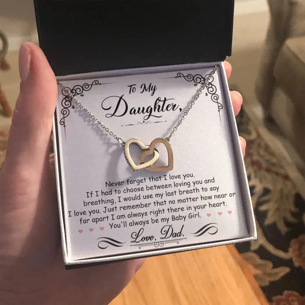 To My Daughter Necklace, Gifts For Daughter Necklace, Daughter Jewelry From Dad