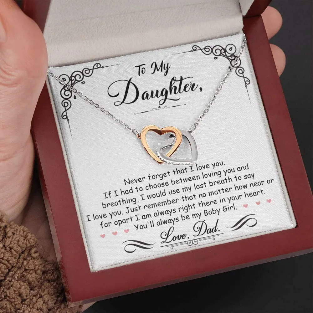 To My Daughter Necklace, Gifts For Daughter Necklace, Daughter Jewelry From Dad