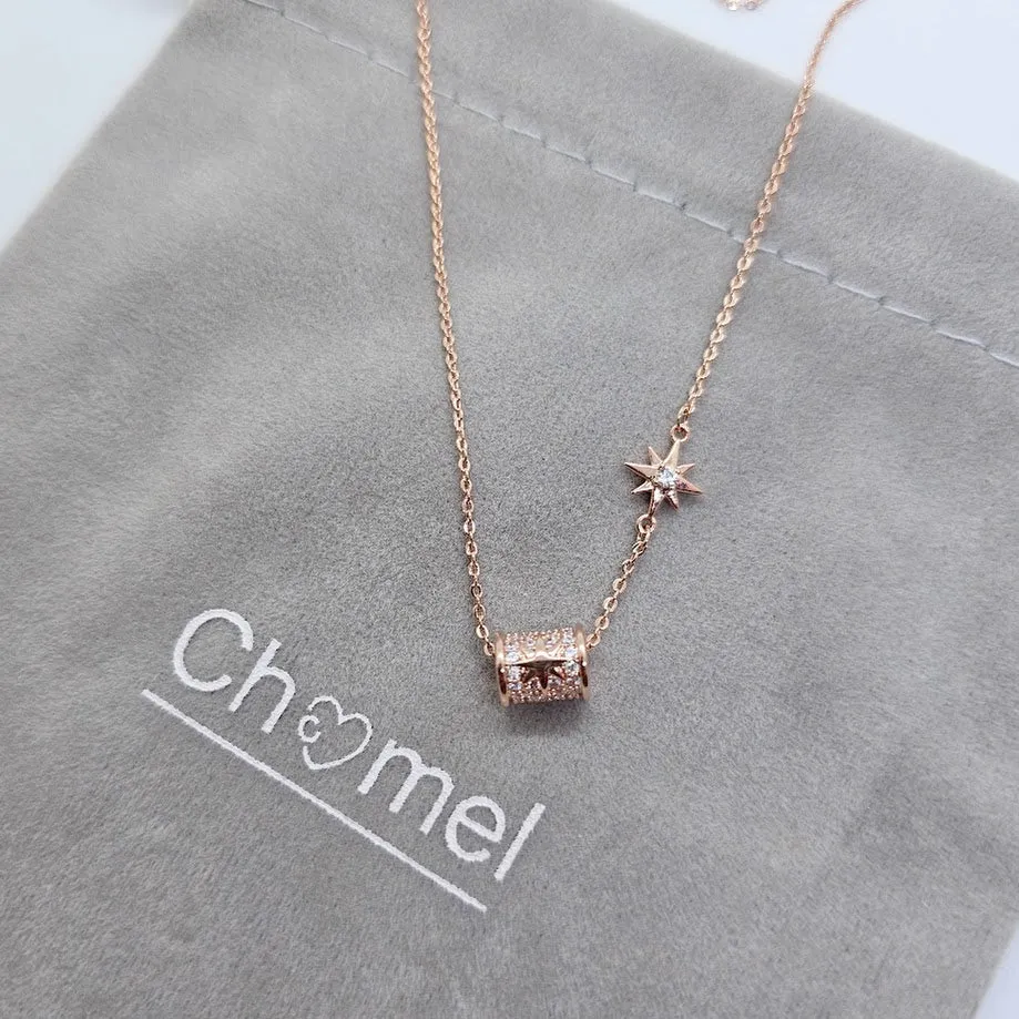 Tunnel Cubic Zirconia Necklace