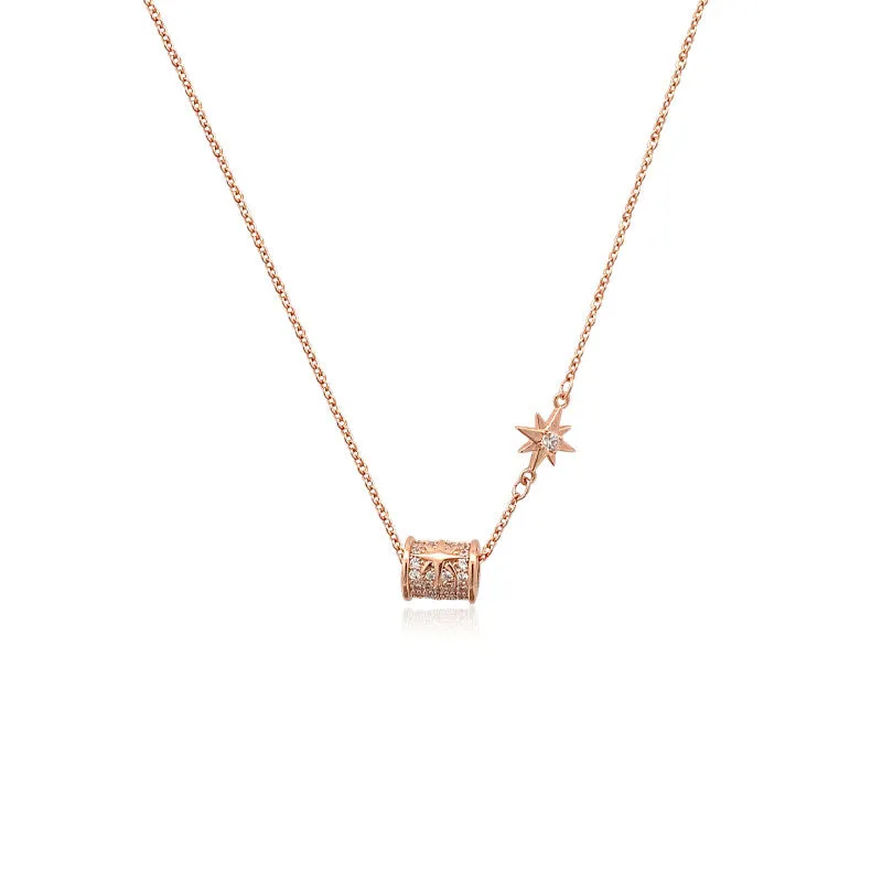 Tunnel Cubic Zirconia Necklace