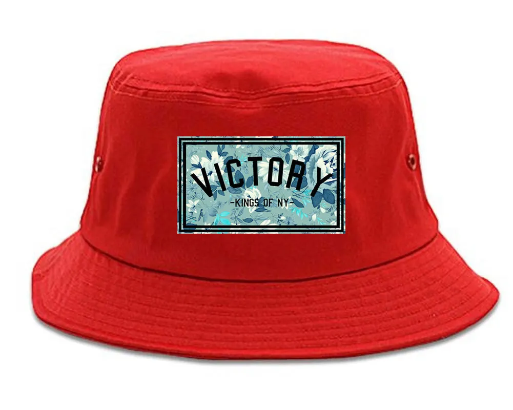 Victory Floral Pattern Bucket Hat