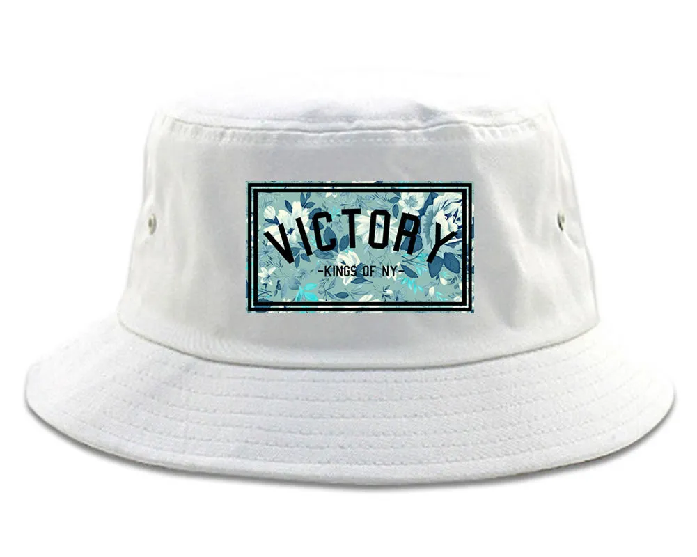 Victory Floral Pattern Bucket Hat