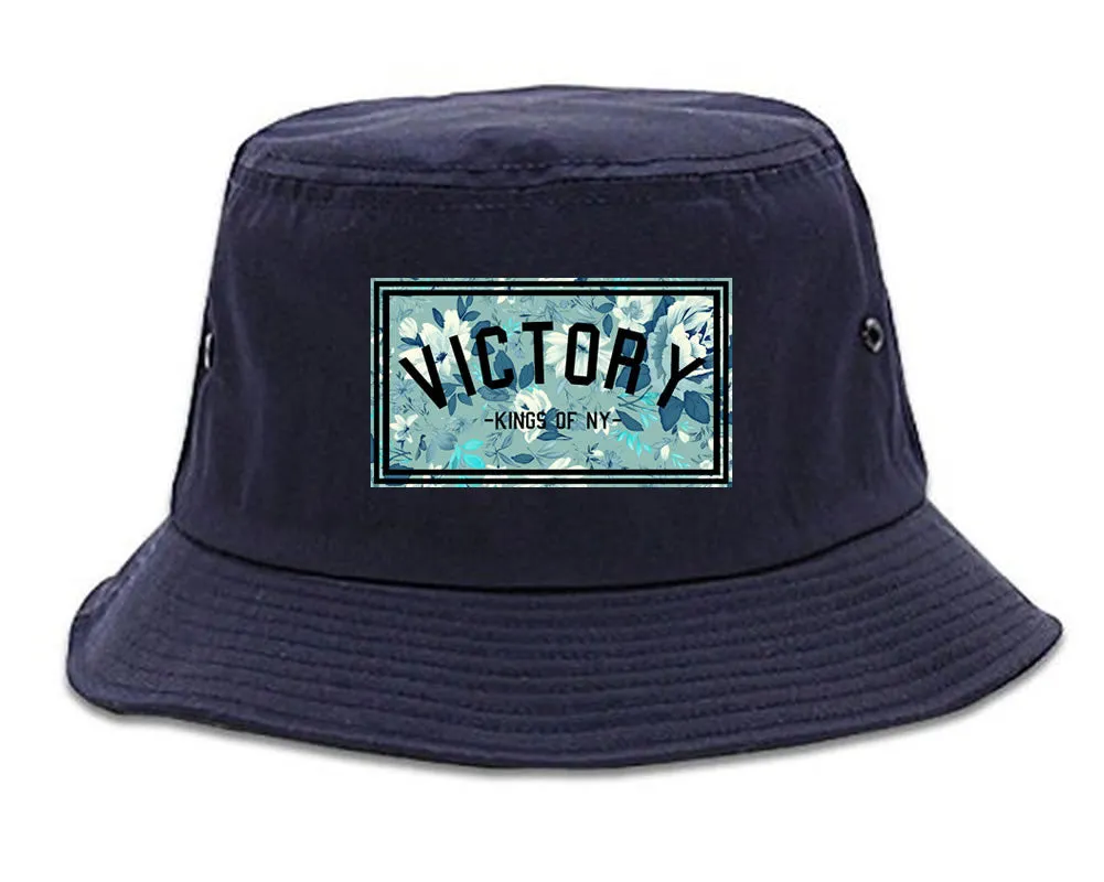 Victory Floral Pattern Bucket Hat