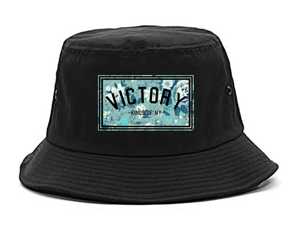 Victory Floral Pattern Bucket Hat