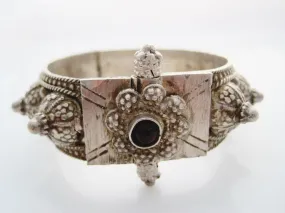Vintage Silver Yemeni Coffee Bean Spike Bracelet