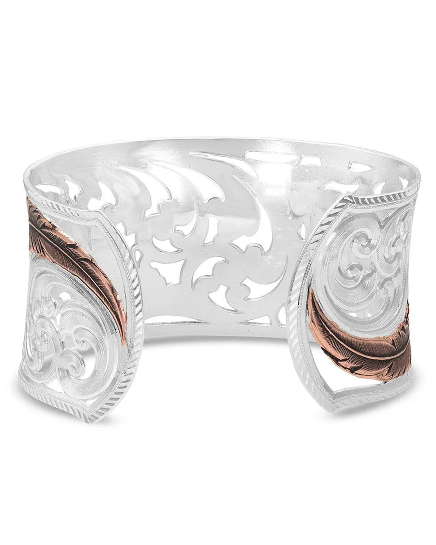 Women's Heavenly Whisper Feather Cuff Bracelet