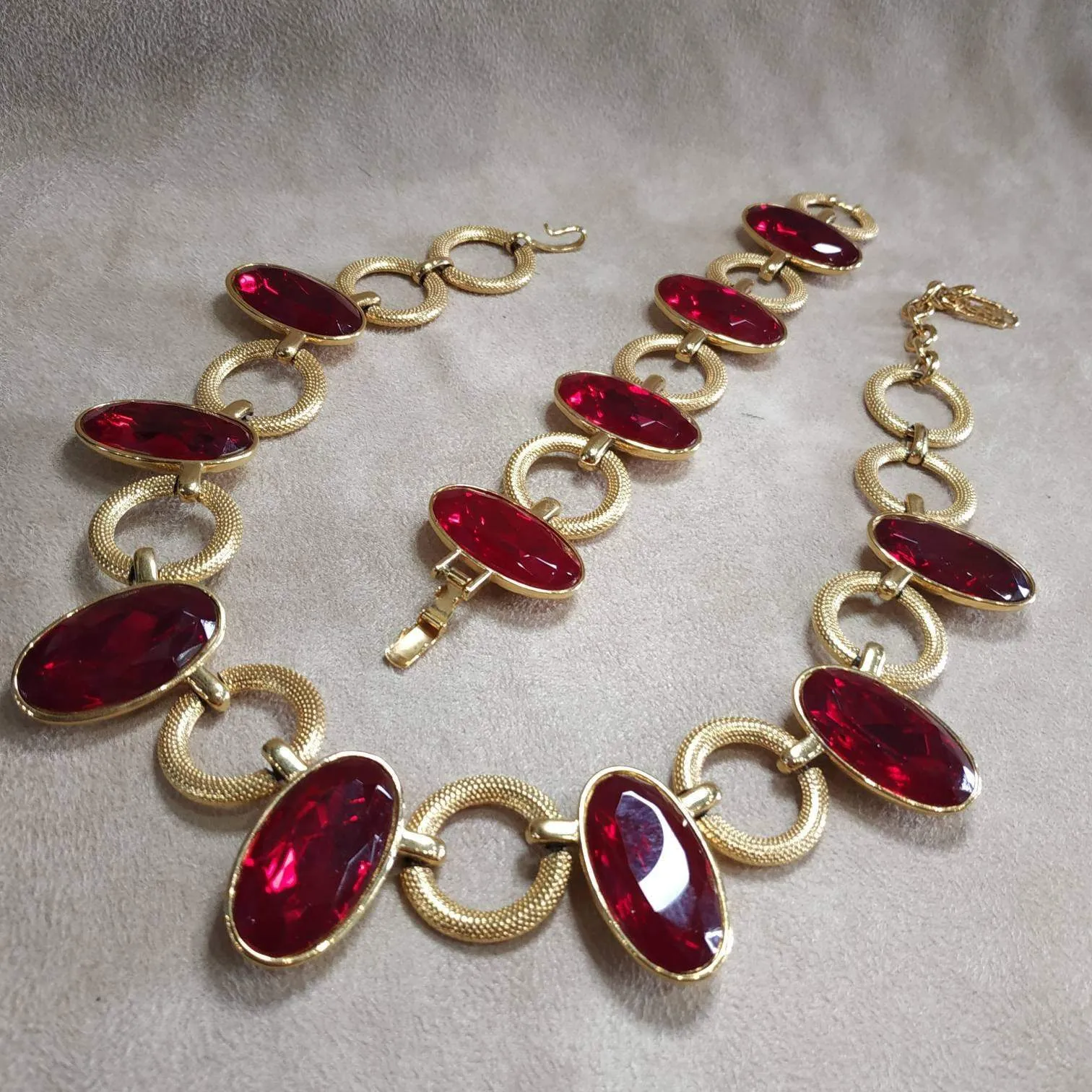 YSL vintage yves saint laurent link Necklace